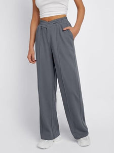 Elastic Waist Wide Leg Pants (multiple color options)