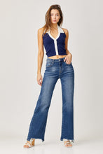 Load image into Gallery viewer, Risen High Rise Frayed Hem Wide Leg Jeans
