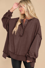 Load image into Gallery viewer, Exposed Seam Long Sleeve Sweatshirt (multiple color options)
