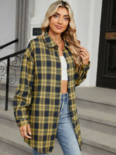 Load image into Gallery viewer, Plaid Collared Neck Long Sleeve Shirt (multiple color options)
