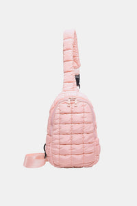 Quilted Nylon Crossbody  Bag  (multiple color options)