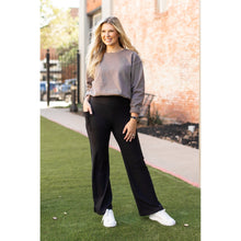 Load image into Gallery viewer, The Madison - Black Straight Leg Leggings with Pockets - Luxe by Julia Rose®
