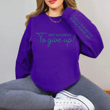 Load image into Gallery viewer, &quot;Take A Deep Breath&quot; with Sleeve Accent Print Sweatshirt

