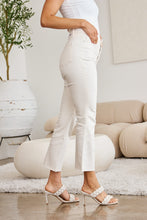Load image into Gallery viewer, RFM &quot;Mini Mia&quot; Tummy Control High Waist Cropped Wide Leg Jeans in Off-White
