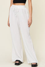 Load image into Gallery viewer, Texture Drawstring Wide Leg Pants (multiple color options)
