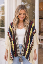 Load image into Gallery viewer, Chilly Nights Kimono Wrap with Tassel Tie
