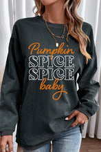 Load image into Gallery viewer, Pumpkin Spice Spice Baby Graphic Round Neck Long Sleeve Sweatshirt
