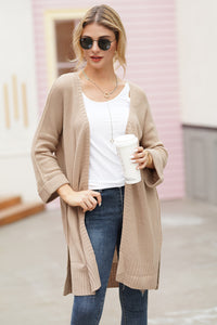 Open Front Long Sleeve Cardigan (multiple color options)