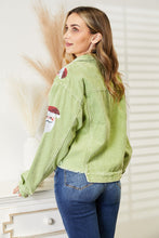 Load image into Gallery viewer, Santa Sequin Raw Hem Jacket (multiple color options)
