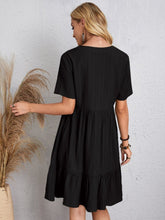 Load image into Gallery viewer, V-Neck Short Sleeve Dress (multiple color options)
