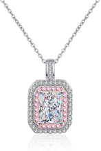 Load image into Gallery viewer, 1 Carat Moissanite Geometric Pendant Chain Necklace
