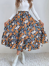 Load image into Gallery viewer, Printed Elastic Waist Midi Skirt (multiple color/print options)
