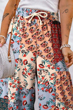 Load image into Gallery viewer, Drawstring Printed Wide Leg Pants (multiple color/print options)
