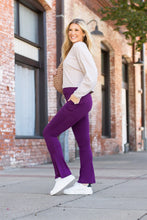 Load image into Gallery viewer, The Reese  Purple Flare Leggings -  Luxe Leggings by Julia Rose®
