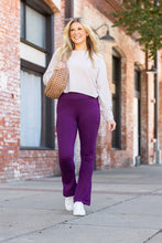 Load image into Gallery viewer, The Reese  Purple Flare Leggings -  Luxe Leggings by Julia Rose®
