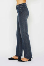 Load image into Gallery viewer, JUDY BLUE Button Fly Hem Destroy Straight Jeans
