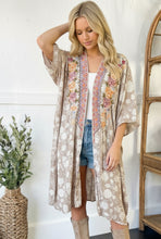 Load image into Gallery viewer, Golden Meadow Embroidered Kimono
