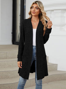 Open Front Long Sleeve Cardigan (multiple color options)