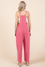 Load image into Gallery viewer, Sleeveless Wide Leg Jumpsuit with Pockets in Pink
