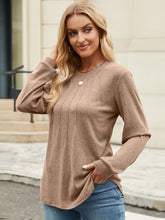 Load image into Gallery viewer, Round Neck Long Sleeve Top (multiple color options)
