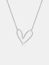 Load image into Gallery viewer, 925 Sterling Silver Heart Pendant Necklace (gold or silver)
