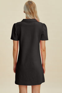 Texture Short Sleeve Dress (multiple color options)