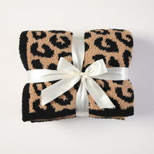 Load image into Gallery viewer, Leopard Decorative Throw Blanket (multiple color options)
