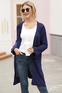 Open Front Long Sleeve Cardigan (multiple color options)