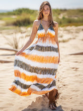 Load image into Gallery viewer, Tie-Dye Halter Neck Sleeveless Dress
