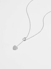 Load image into Gallery viewer, 925 Sterling Silver Inlaid Zircon Heart Necklace (gold or silver)
