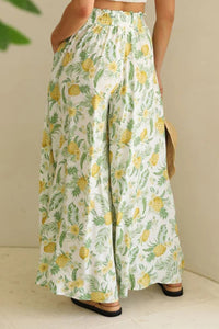 Tied Wide Leg Pants (multiple color/print options)