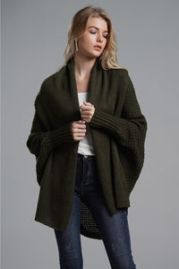 Open Front Batwing Sleeve Cardigan (multiple color options)