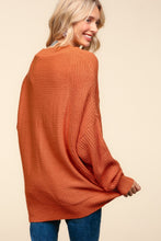 Load image into Gallery viewer, Side Slit Texture Asymmetric Sweater
