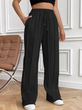 Load image into Gallery viewer, Drawstring Elastic Waist Pants with Pockets (multiple color options)
