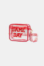 Load image into Gallery viewer, GAME DAY Stadium Approved Transparent Crossbody Bag (multiple color options)
