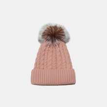 Load image into Gallery viewer, Cable Knit Winter Hat with Pompom (multiple color options)
