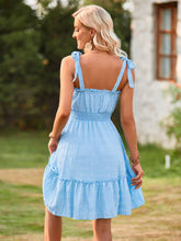 Load image into Gallery viewer, Spring Fling Tie Shoulder Mini Dress (multiple color options)
