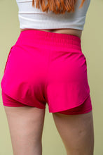 Load image into Gallery viewer, High Waisted Knit Shorts in Fuchsia

