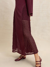 Load image into Gallery viewer, Lace Patchwork V-Neck Long Sleeve Midi Dress
