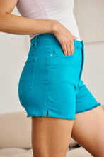 Load image into Gallery viewer, RFM &quot;Essential&quot; Tummy Control High Waist Denim Shorts in Crystal Teal
