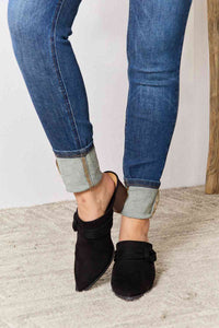 Everyday Dreams Pointed-Toe Braided Trim Mules