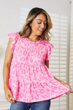 Load image into Gallery viewer, Pink Panther Tiered Blouse
