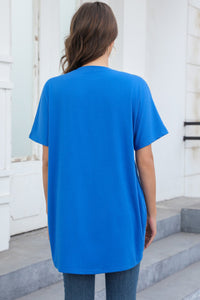 Round Neck Short Sleeve Top (multiple color options)