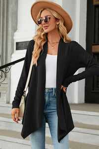 Open Front Long Sleeve Cardigan (multiple color options)