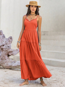 Lace Detail V-Neck Cami Dress (2 color options)