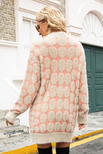 Load image into Gallery viewer, Geometric Open Front Fuzzy Cardigan (multiple color options)
