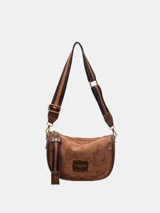 Suede Adjustable Strap Shoulder Bag (multiple color options)