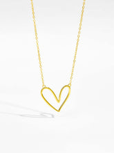 Load image into Gallery viewer, 925 Sterling Silver Heart Pendant Necklace (gold or silver)
