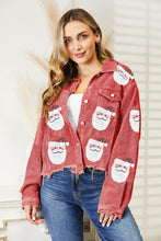 Load image into Gallery viewer, Santa Sequin Raw Hem Jacket (multiple color options)
