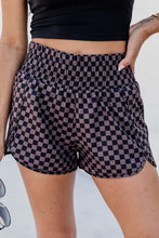 Load image into Gallery viewer, Checkered Elastic Waist Shorts

